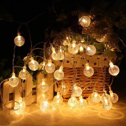 New 16 LED Crystal Balls String Light