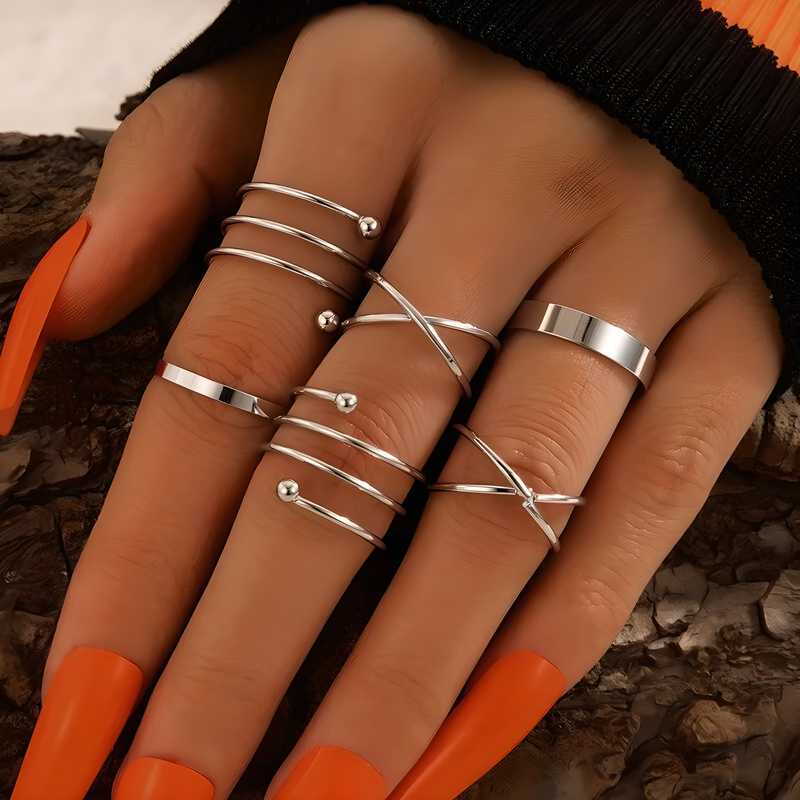 LunaTwist Ring Set (6Pcs)