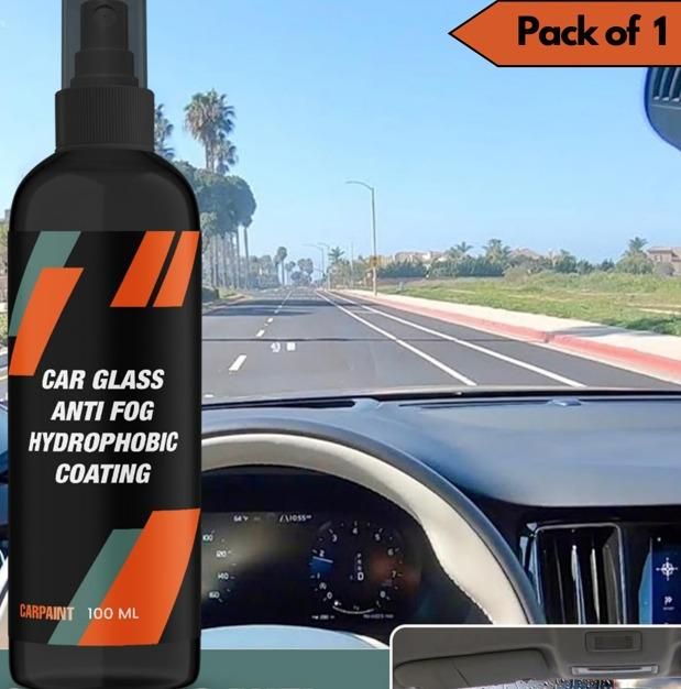 Car Glass Anti-Fog Hydrophobic Coating 100ml(Pack Of 1)